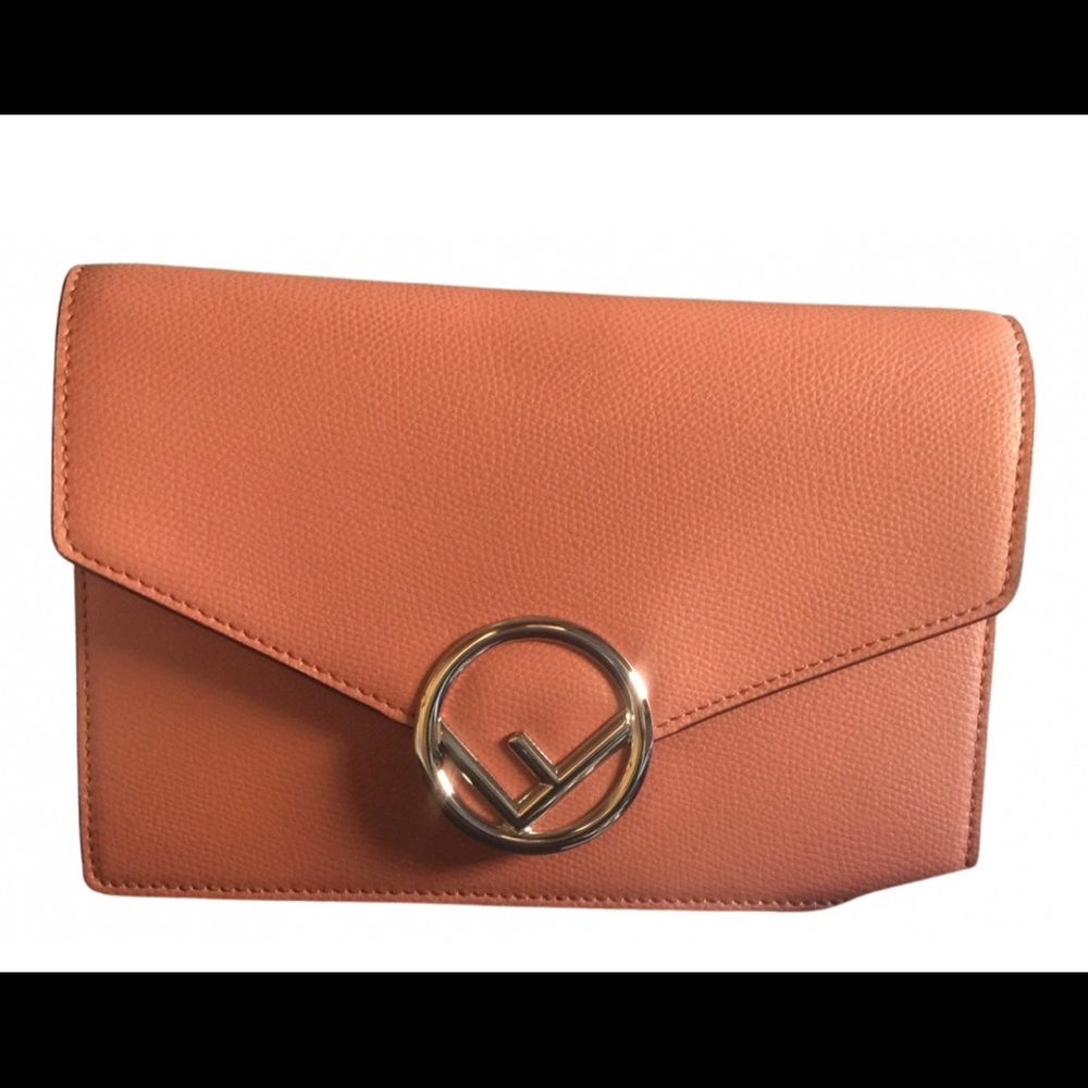 Authentic pink Fendi wallet on chain